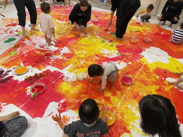 記事：未就園児教室🐤ぐちゃぐちゃ遊び🎨のサムネイル